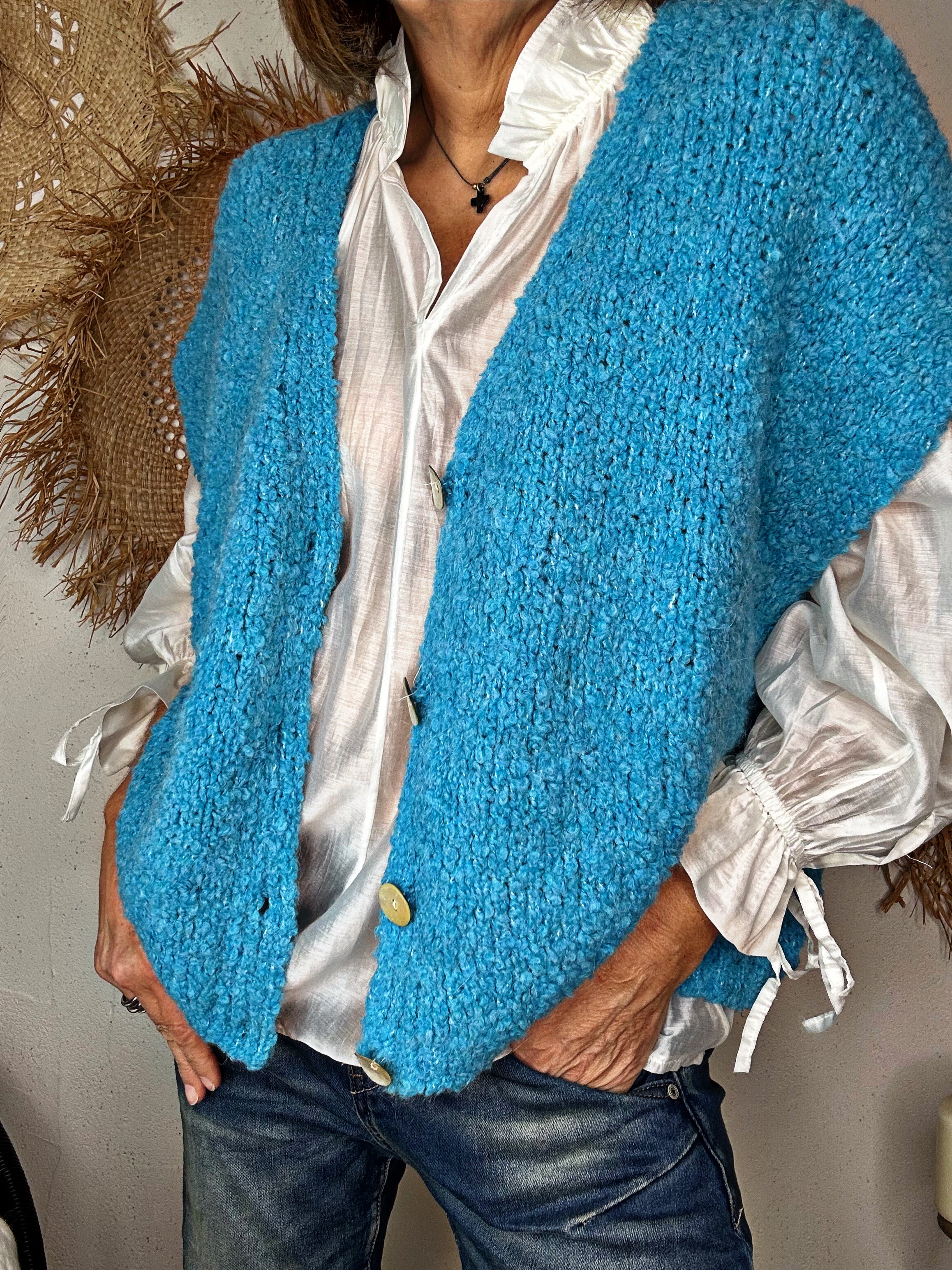 Gilet GIPSY Turquoise