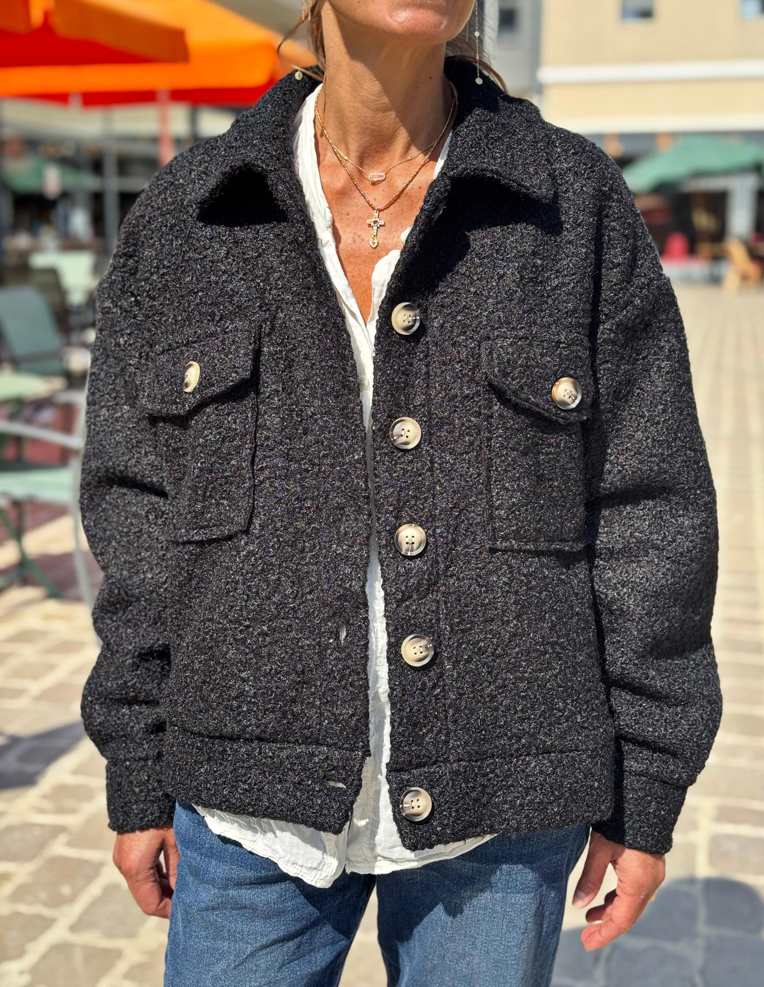 Blouson bouclette GAB Noir