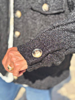 Charger l&#39;image dans la galerie, Blouson bouclette GAB Noir
