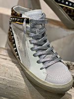 Charger l&#39;image dans la galerie, Baskets hautes NILA Blanc- Leopard
