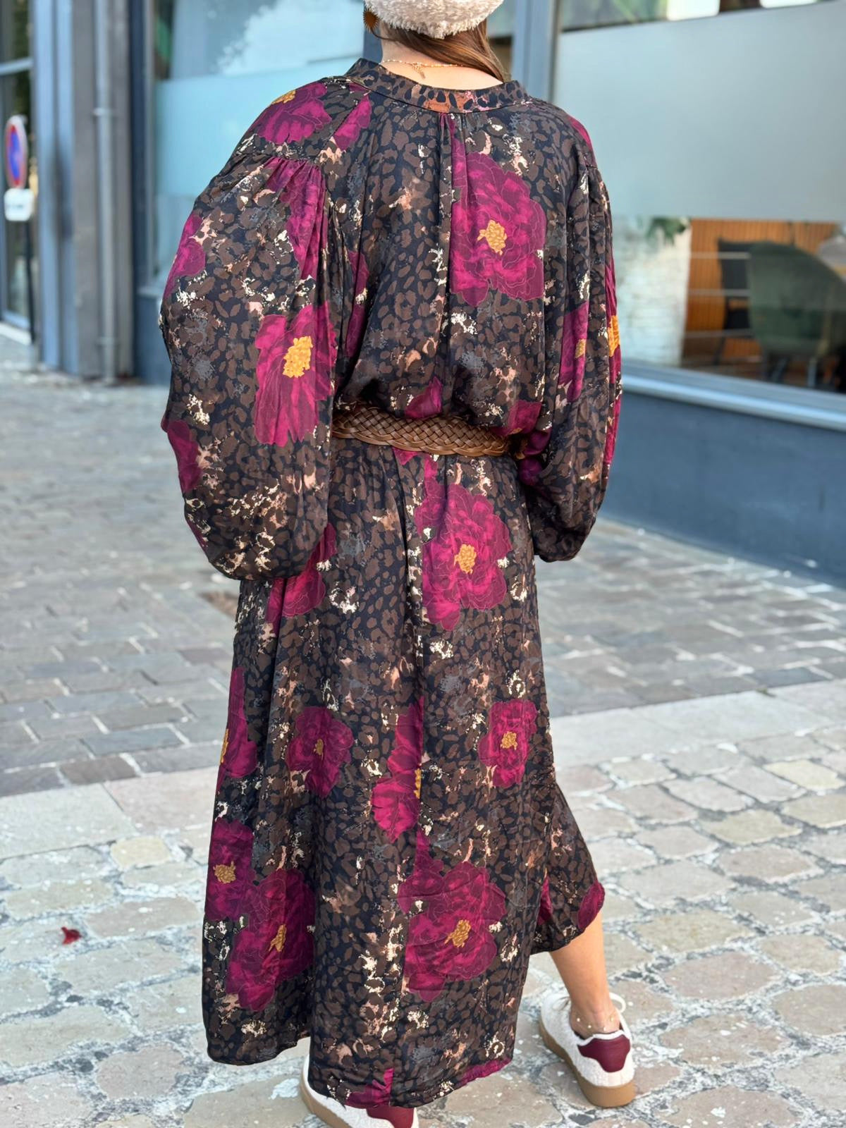 Robe FLORA Bordeaux