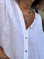 Charger l'image dans la galerie, Blouse lin Blanc - 86

