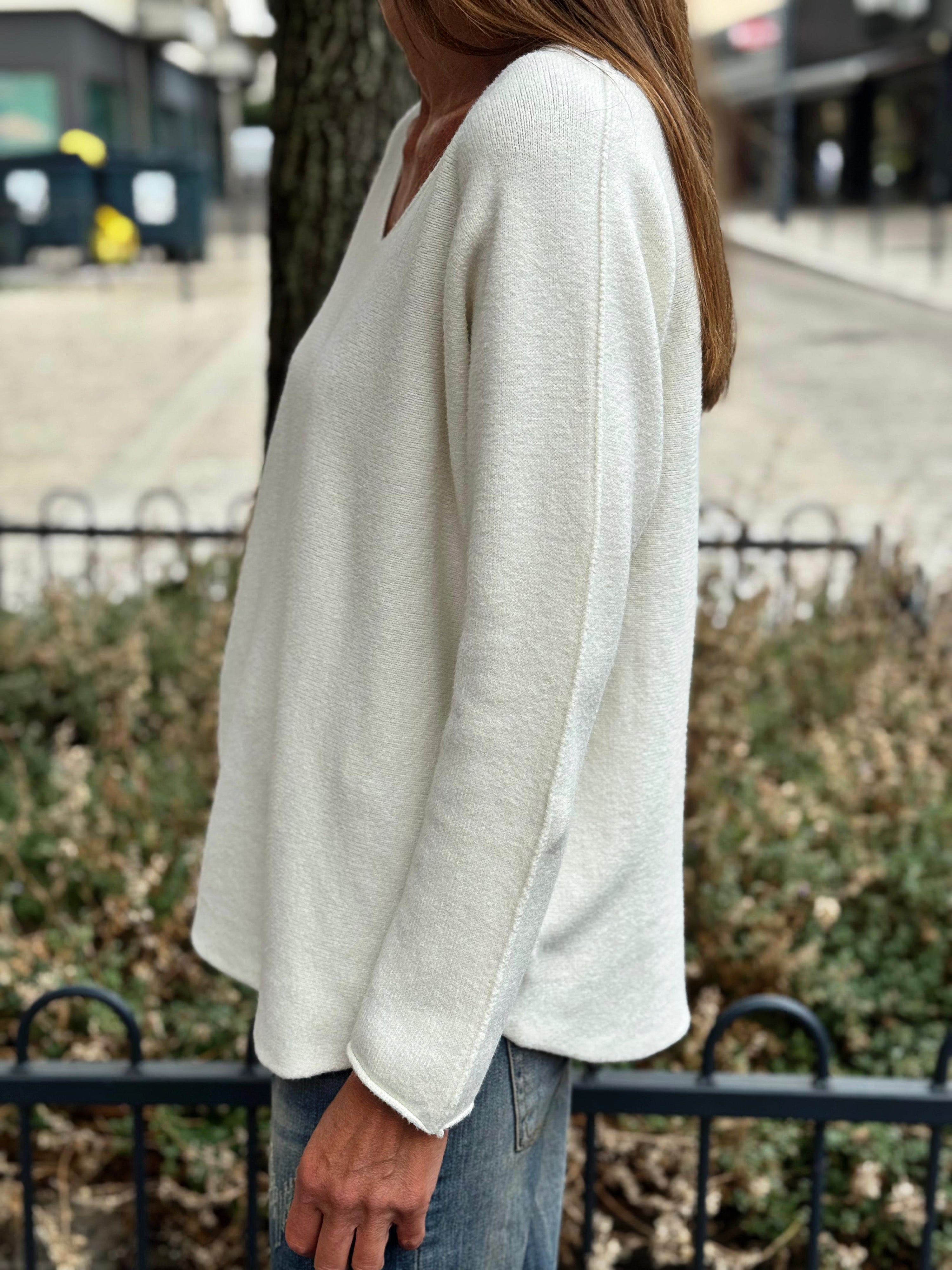 Pull doux TAO Ecru
