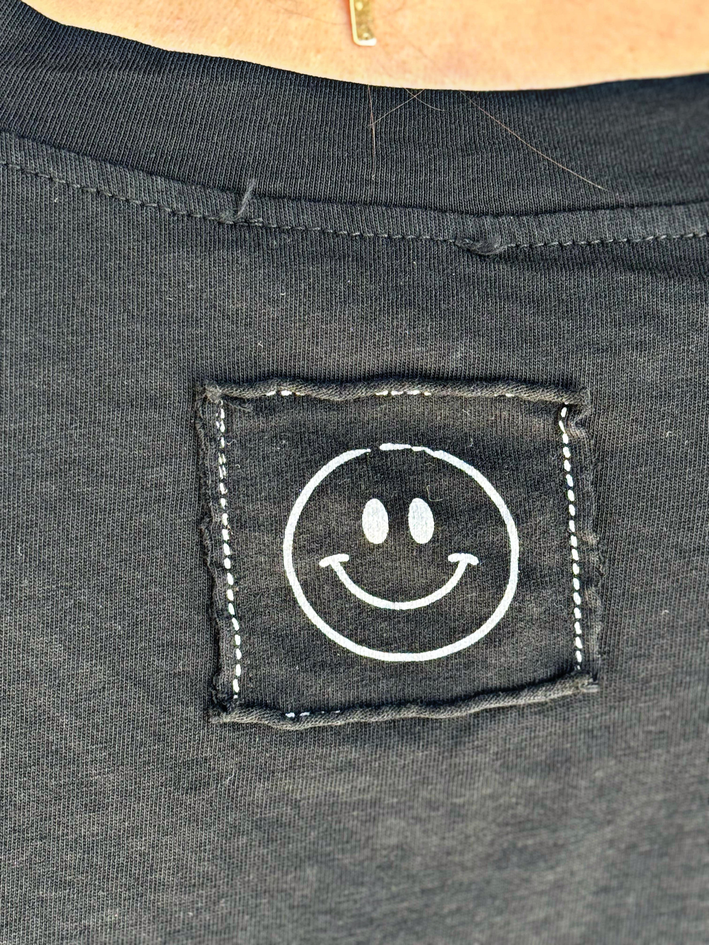 Tee shirt SMILE Noir