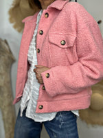 Charger l'image dans la galerie, Blouson bouclette GAB Rose
