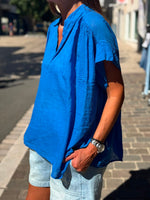 Charger l'image dans la galerie, Blouse DANY Bleu électrique
