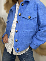 Charger l'image dans la galerie, Blouson bouclette GAB Bleu jeans
