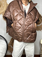 Charger l&#39;image dans la galerie, Blouson Poncho PAULUS Choco
