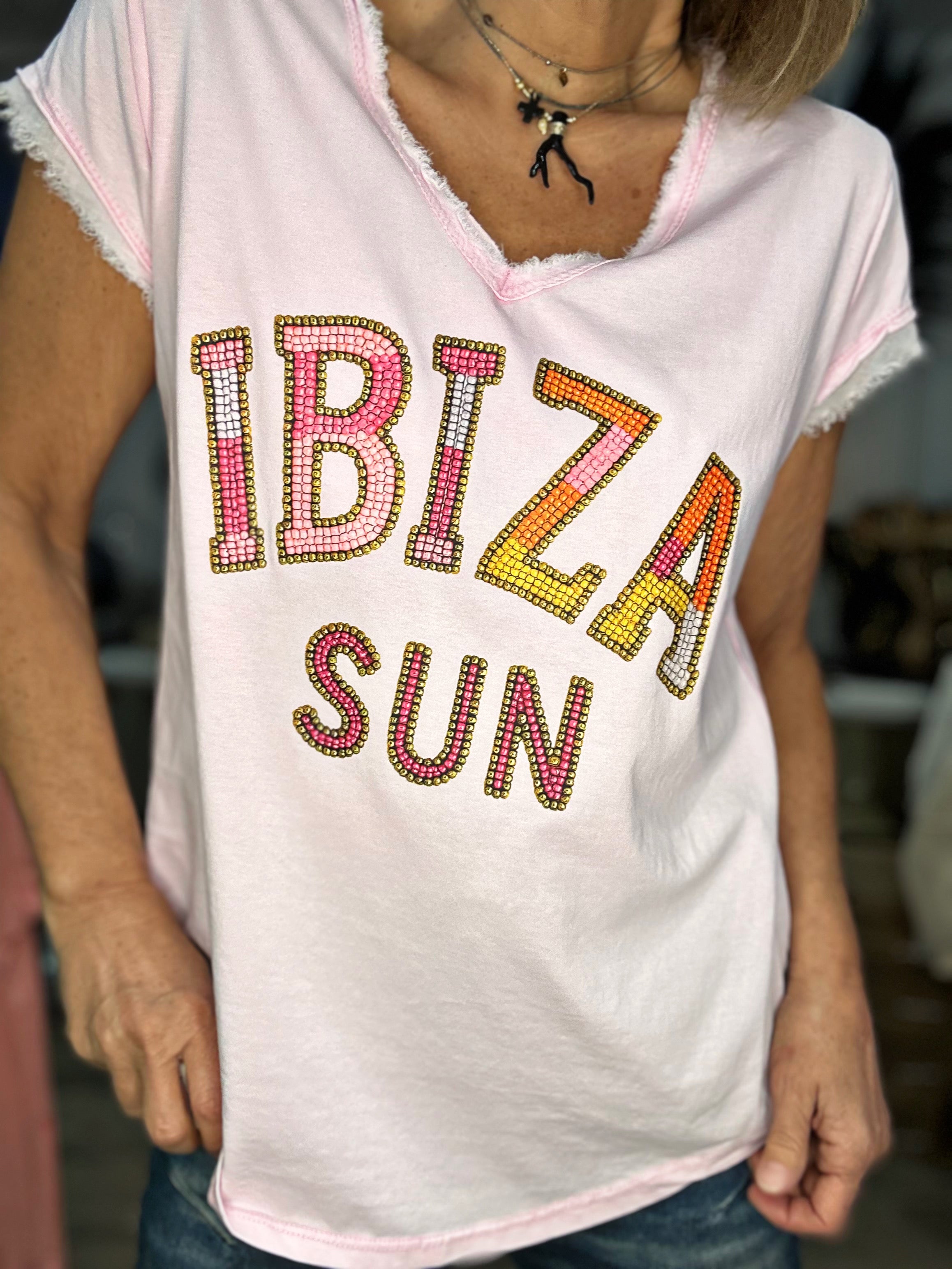 Tee shirt IBIZA SUN Rose