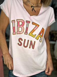 Tee shirt IBIZA SUN Rose