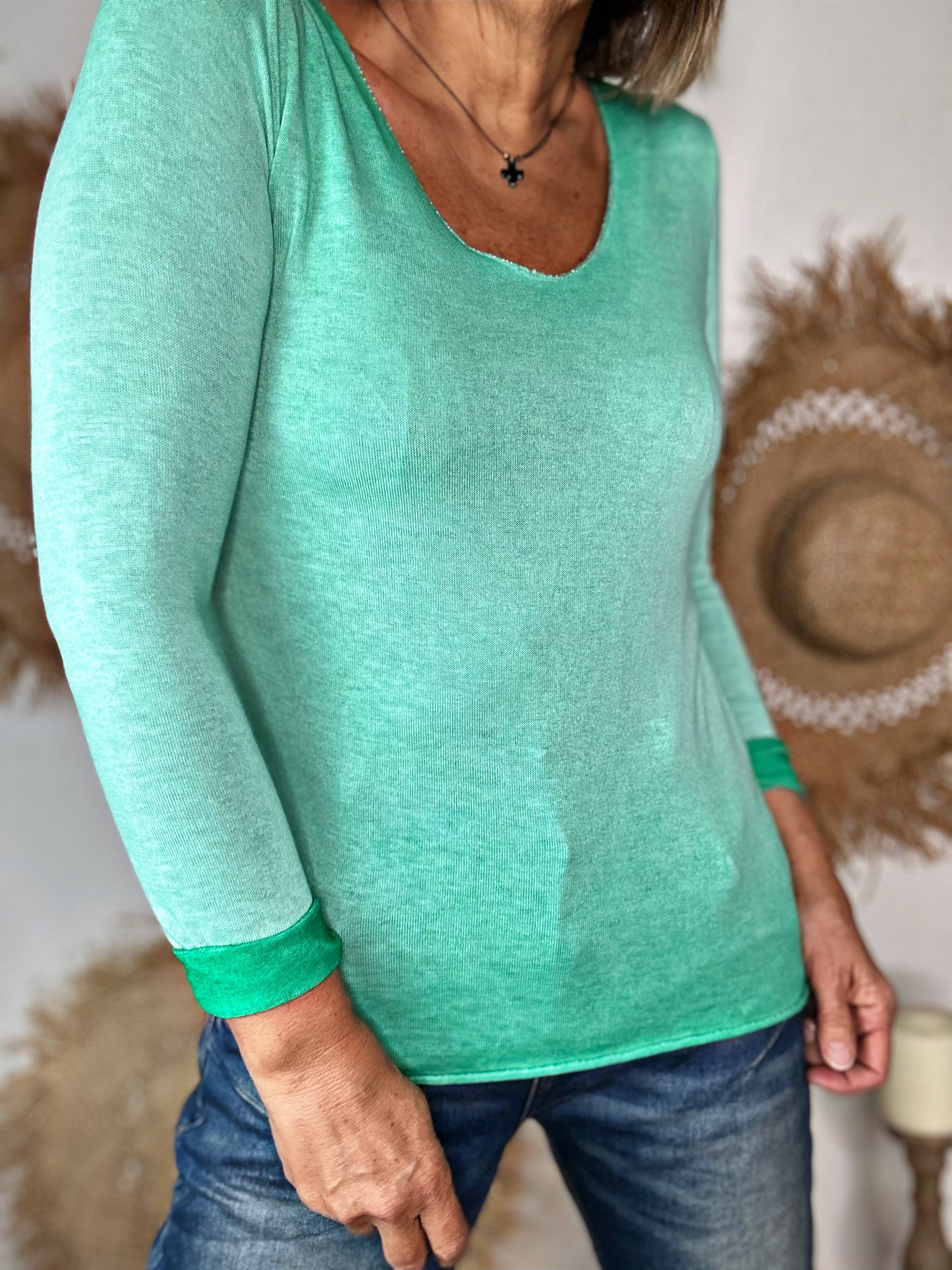 Pull fin CADOU Vert