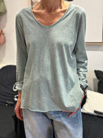 Charger l'image dans la galerie, T-shirt manches longues Céladon - ILONA
