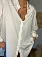 Charger l&#39;image dans la galerie, Chemise SAFIA Blanc/Strass
