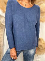 Charger l'image dans la galerie, Pull doux LINO Bleu jeans
