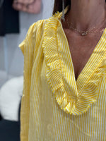 Charger l'image dans la galerie, Blouse rayée jaune SOLENE
