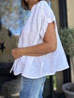 Charger l'image dans la galerie, Blouse lin Blanc - 86
