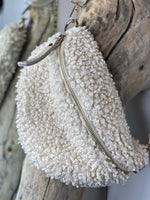 Charger l&#39;image dans la galerie, Sac banane bouclette MILA Ecru
