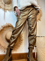 Charger l&#39;image dans la galerie, Pantalon ALI Camel doré
