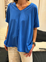 Charger l'image dans la galerie, Tee shirt uni LORIS Bleu électrique
