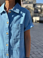 Charger l'image dans la galerie, Robe denim Bleu Clair - MAELYS
