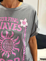 Charger l'image dans la galerie, Tee shirt ALOHA Gris
