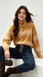 Charger l'image dans la galerie, Gilet maille chinée YSSE Safran
