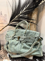 Charger l&#39;image dans la galerie, Sac ZARO jeans bleu clair
