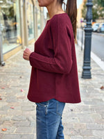 Charger l&#39;image dans la galerie, Pull doux LINO Bordeaux
