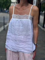 Charger l'image dans la galerie, Top lin AZELIA Blanc
