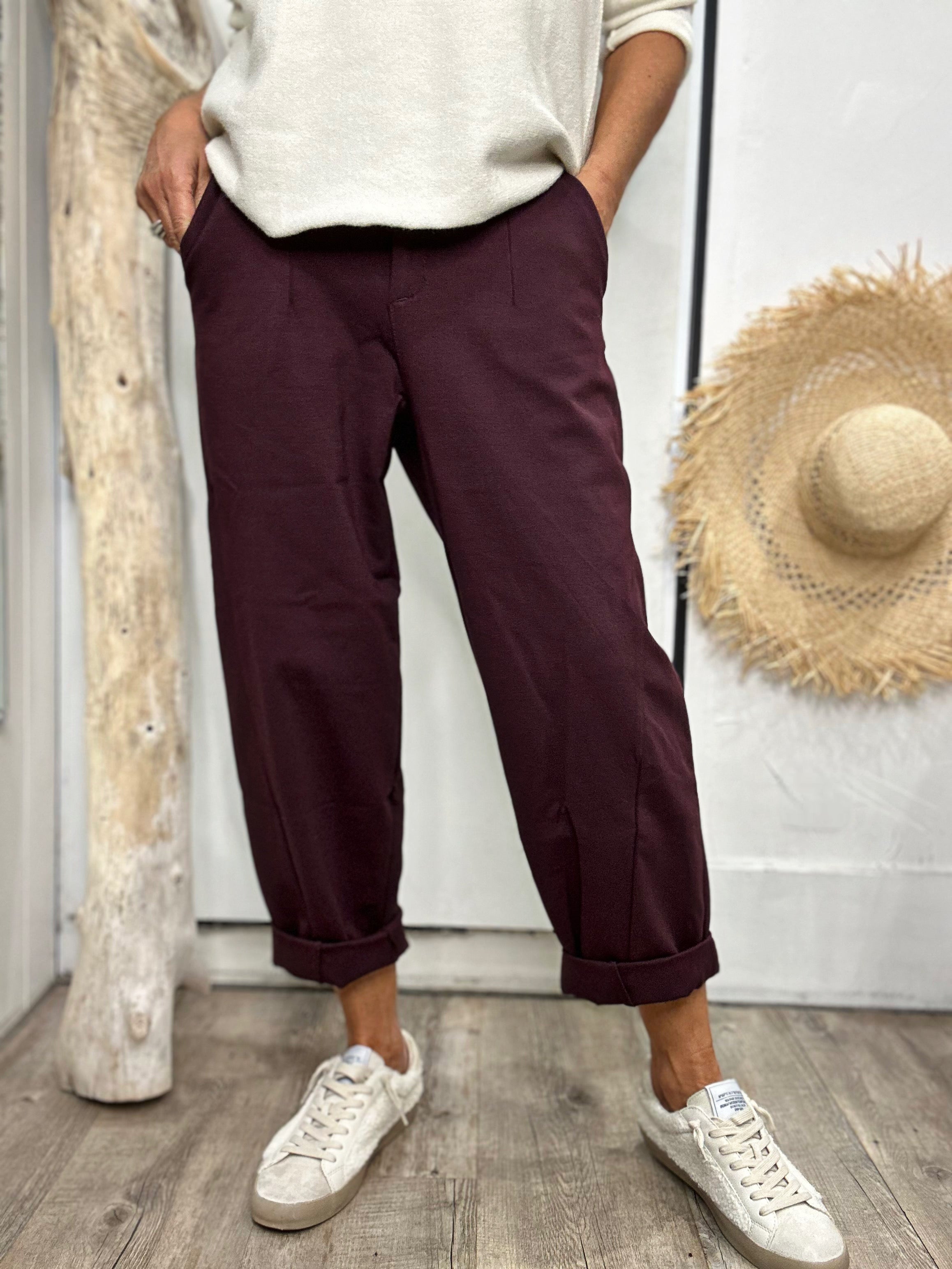 Pantalon CHARLEY Bordeaux
