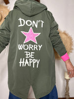 Charger l'image dans la galerie, Blouson léger BE HAPPY Kaki
