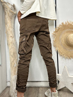 Charger l&#39;image dans la galerie, Pantalon CARGO Choco
