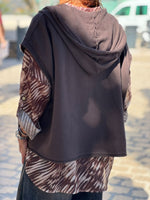Charger l'image dans la galerie, Sweat sans manches VIKA Choco
