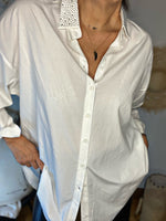 Charger l&#39;image dans la galerie, Chemise SAFIA Blanc/Strass
