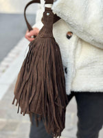 Charger l&#39;image dans la galerie, Sac à franges SAVANA Choco

