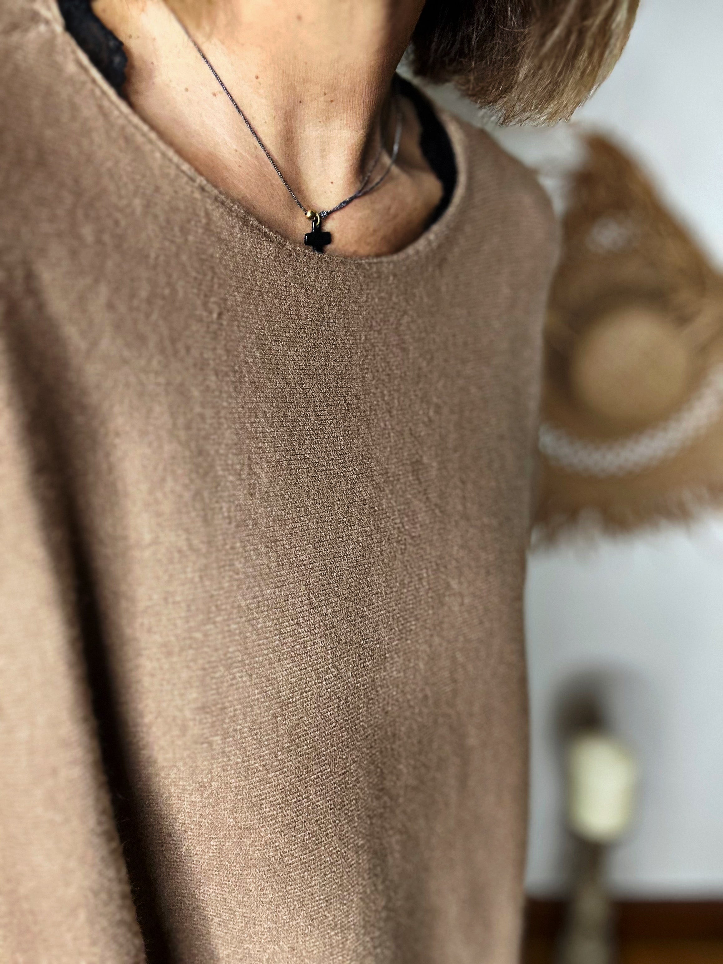 Pull tout doux ZACARI Camel