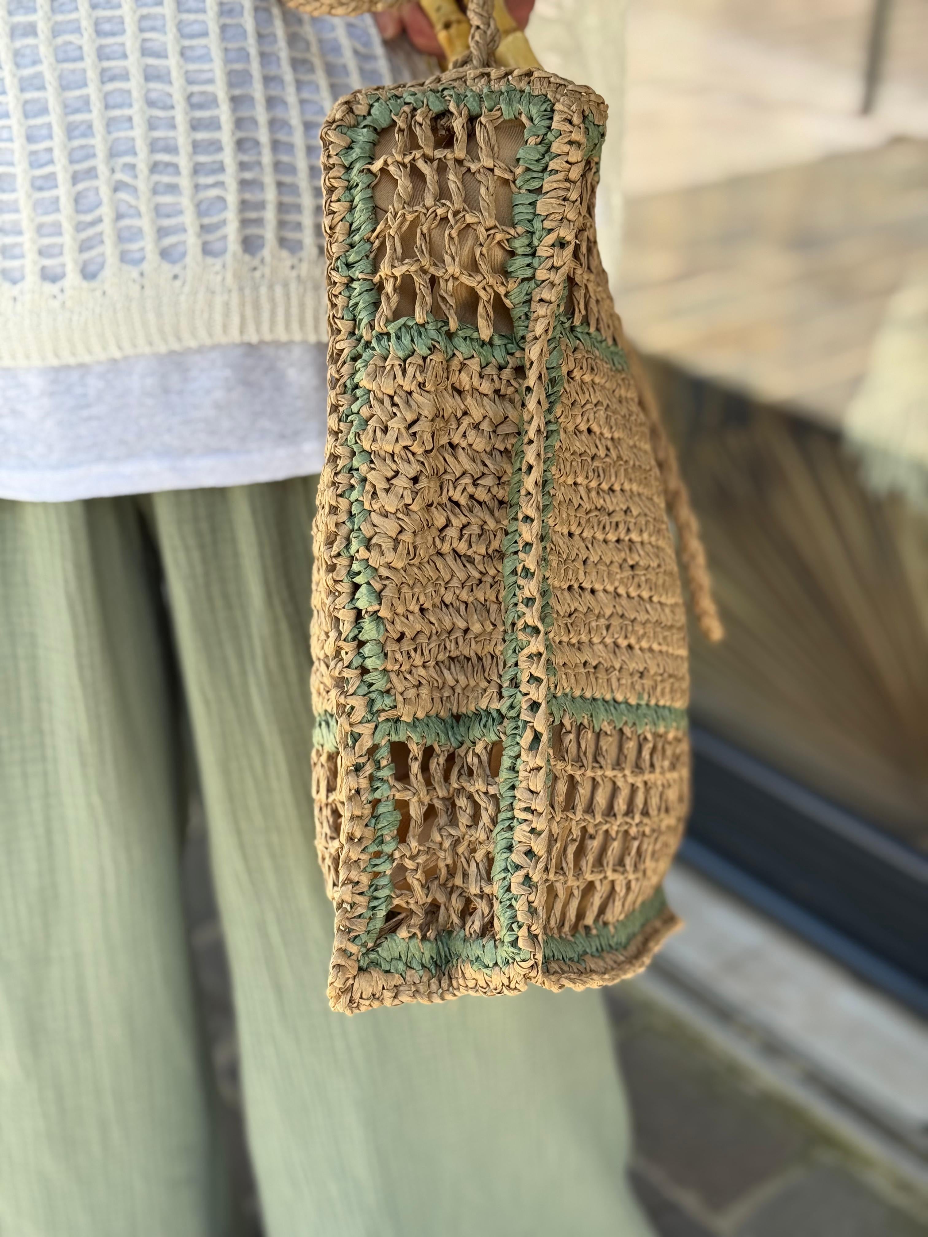 Sac RIVE GAUCHE Naturel/Vert