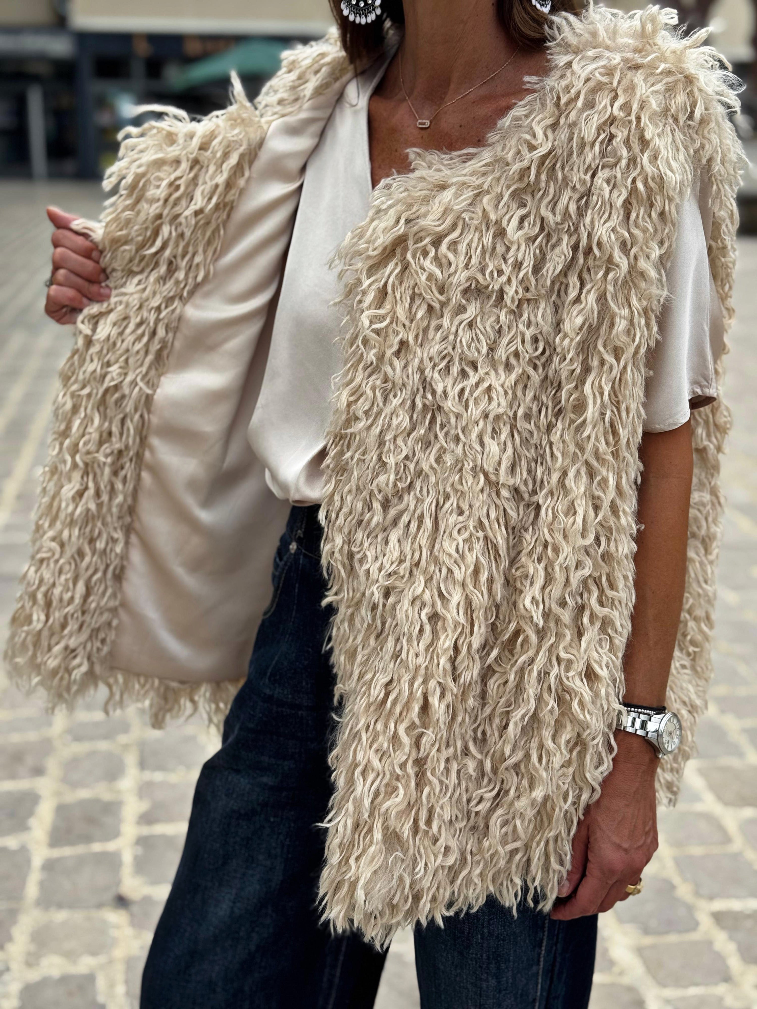 Gilet sans manche KIM Beige