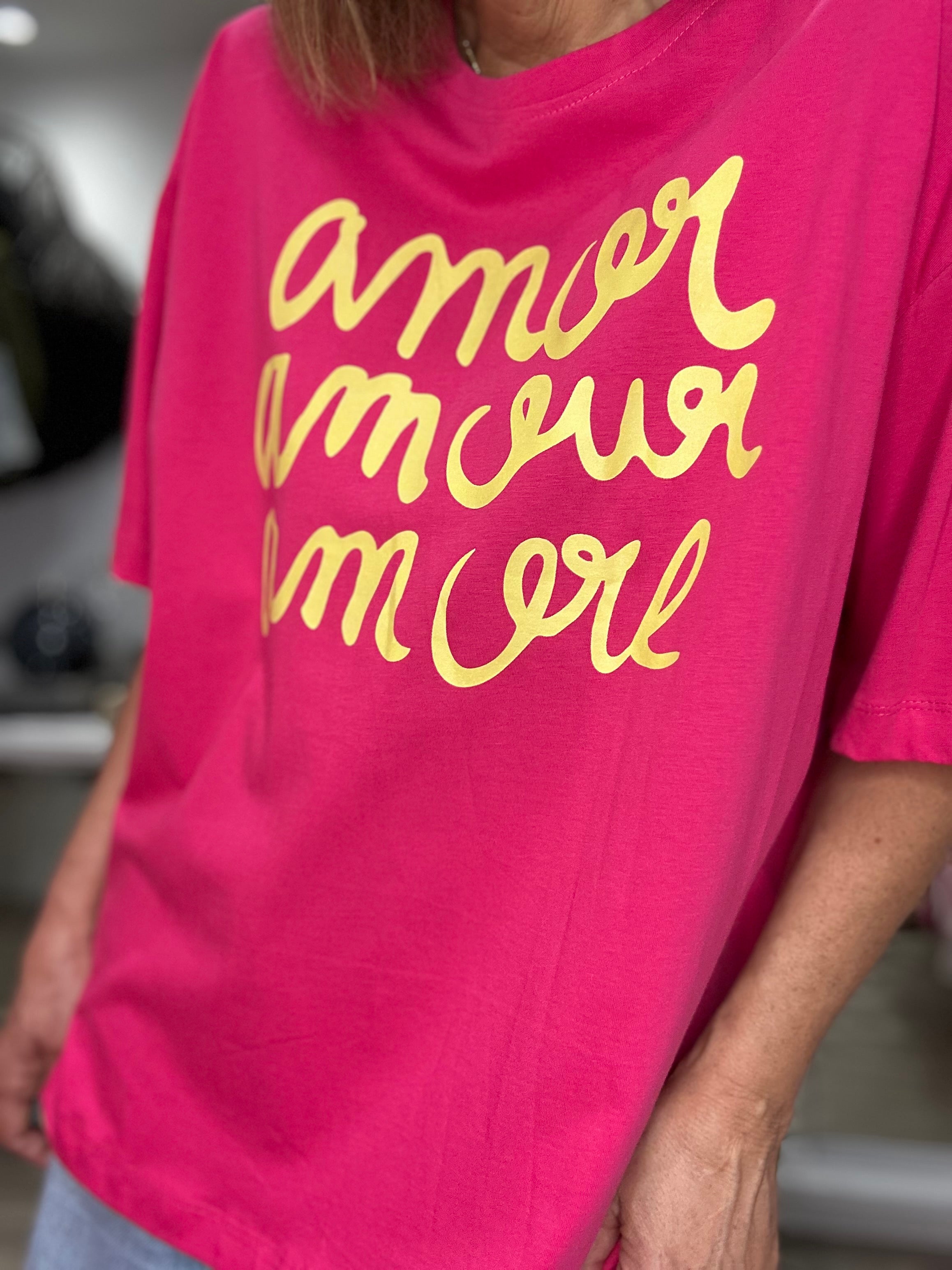 Tee shirt AMOUR Fuchsia