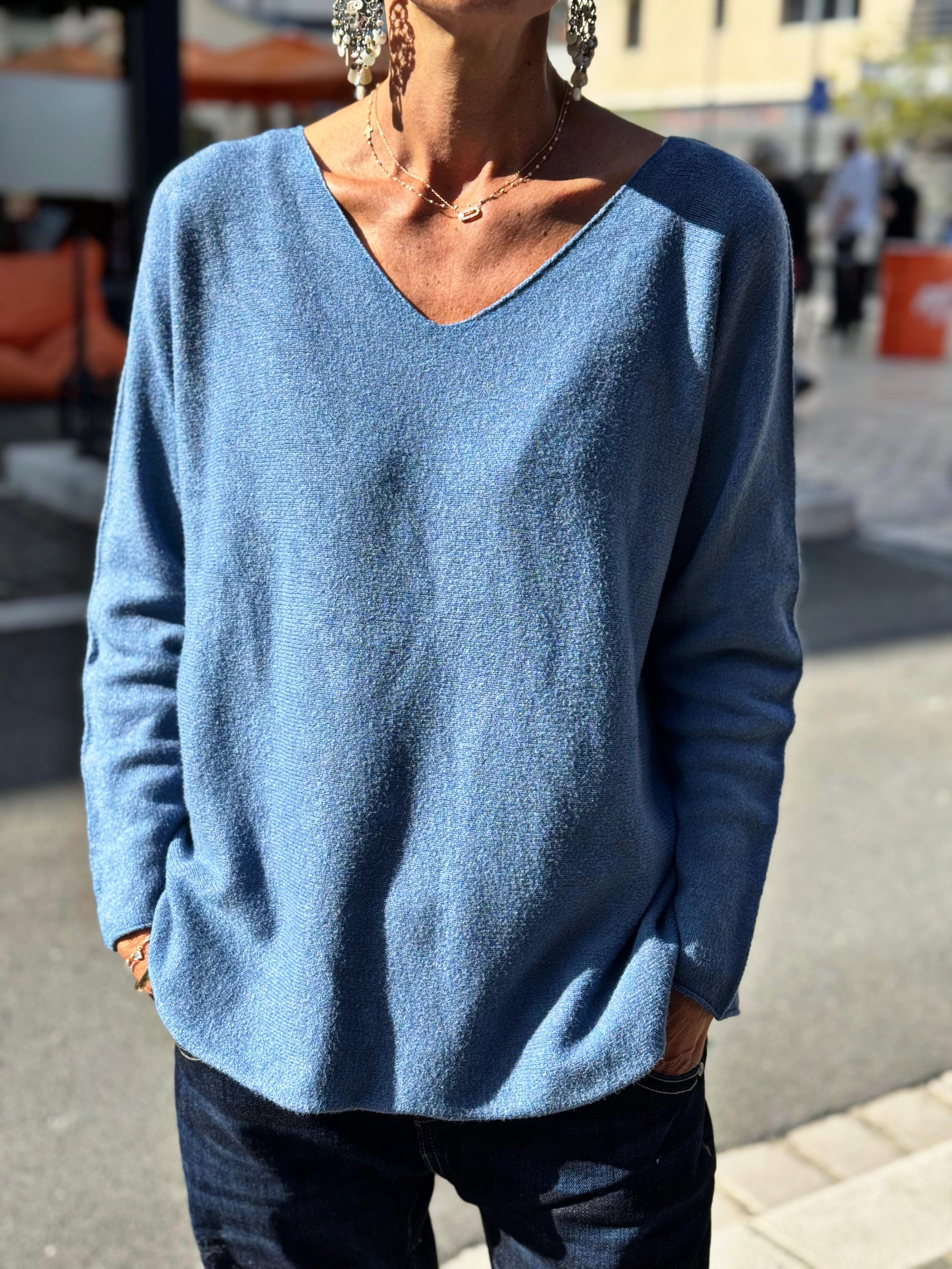 Pull doux TAO Bleu