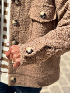 Blouson bouclette GAB Camel clair