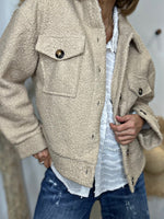 Charger l'image dans la galerie, Blouson bouclette GAB Camel clair
