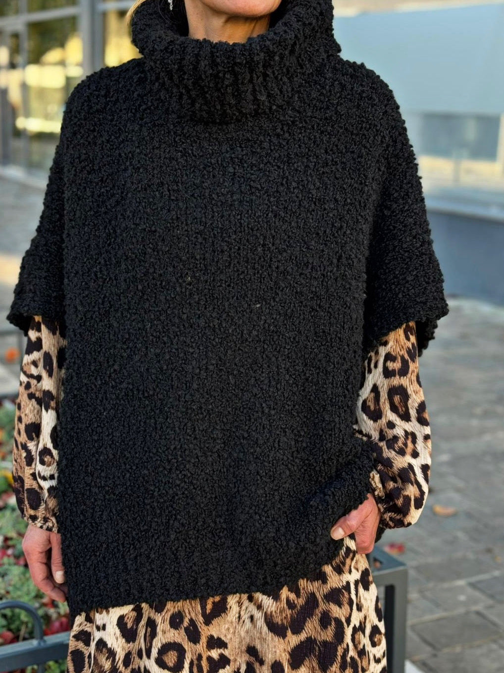 Pull sans manche BERNIE Noir