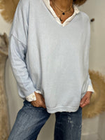 Charger l'image dans la galerie, Pull ICONIC Bleu ciel
