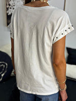 Charger l'image dans la galerie, Tee shirt Blanc étoiles - SAMBA
