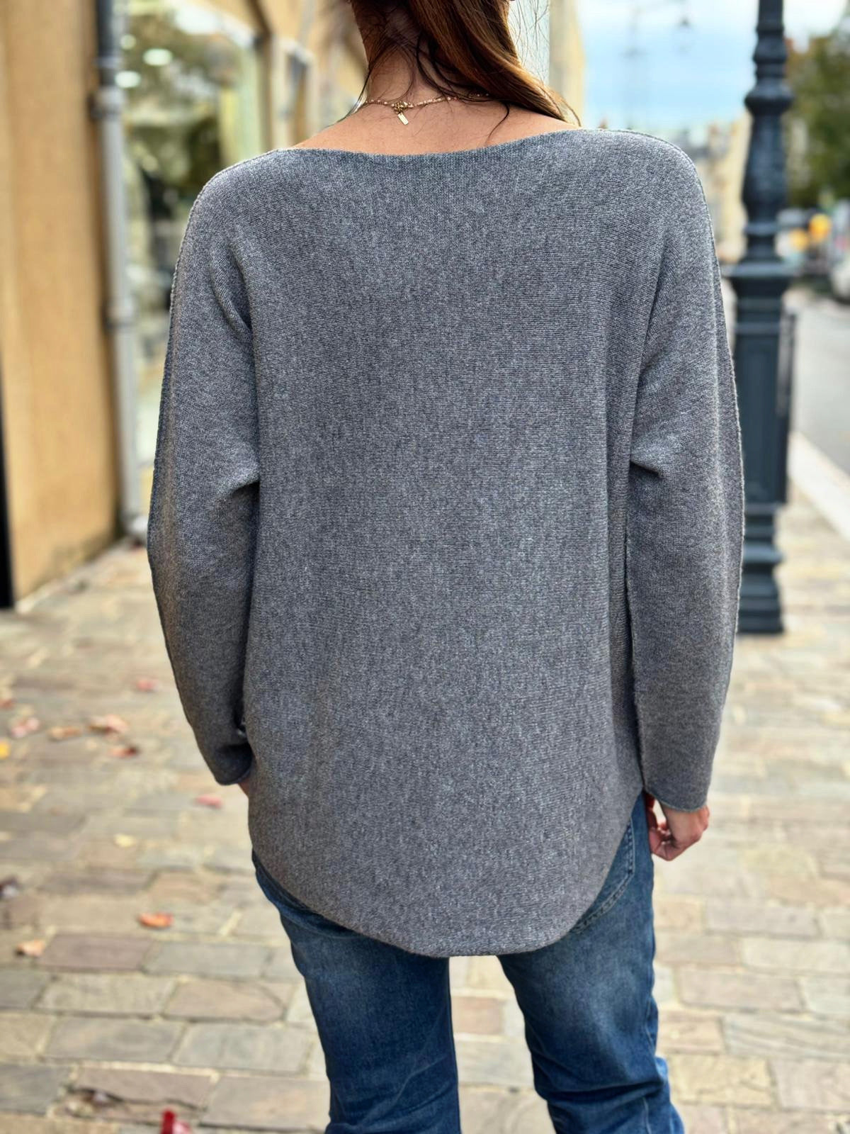 Pull doux TAO Gris
