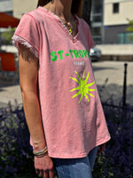 Charger l&#39;image dans la galerie, Tee shirt ST-TROPEZ Corail
