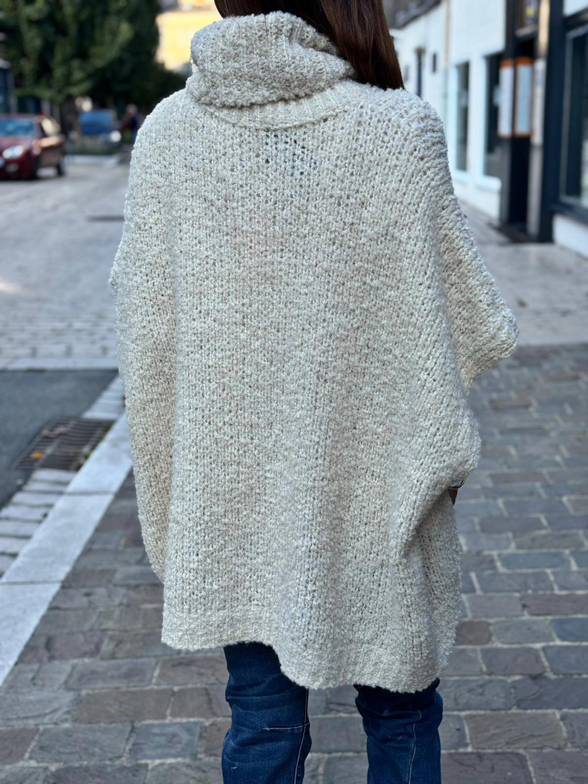 Pull sans manche BERNIE Ecru