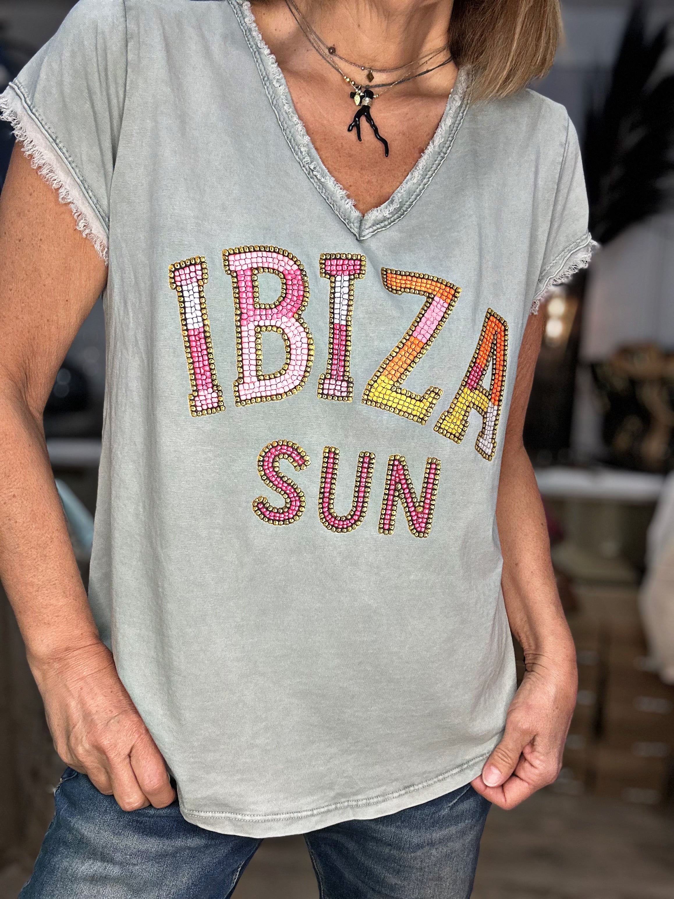 Tee shirt IBIZA SUN Kaki
