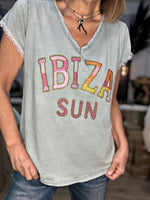 Charger l&#39;image dans la galerie, Tee shirt IBIZA SUN Kaki
